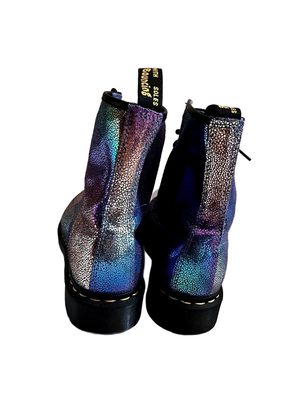 Dr. Martens 1460 Iridescent Rainbow Holographic Boots US 9 - Picture 3 of 5